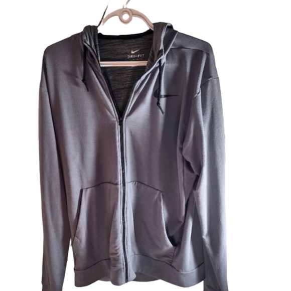 COPY - Nike Dri Fit Zip Up Grey Sweater - Picture 1 of 3